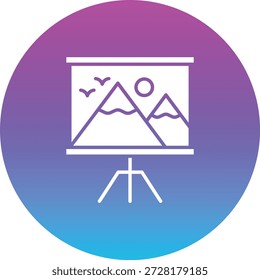 Icono del Vector de la lona. Se puede utilizar para aplicaciones de impresión, móviles y de Web.