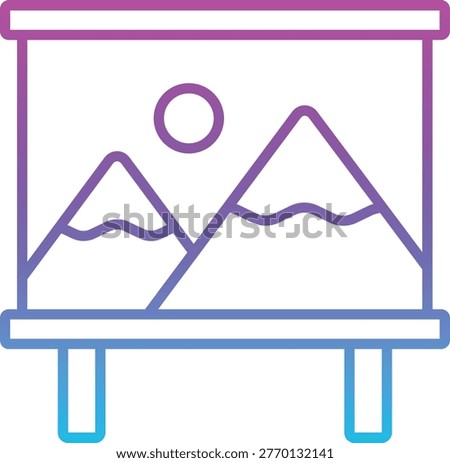 Canvas vector icon. Can be used for printing, mobile and web applications.