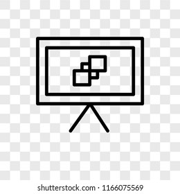 Canvas vector icon isolated on transparent background, Canvas logo concept