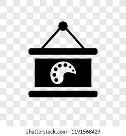 Canvas vector icon isolated on transparent background, Canvas transparency logo concept