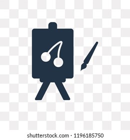 Canvas vector icon isolated on transparent background, Canvas transparency concept can be used web and mobile
