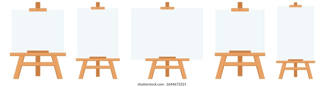 Conjunto de Vector de lona. Vector de lienzo de pintura