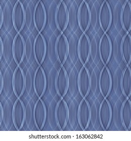 Canvas vector texture wave seamless pattern.