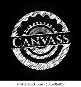 Canvass with chalkboard texture