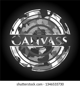 Canvass grey camo emblem