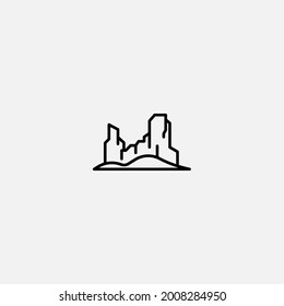 Canyon-Symbol, Vektorsymbol, Symbol, Logo-Illustration für Web und Mobile