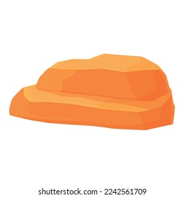 Canyon valley icon cartoon vector. Grand canyon. Park desert