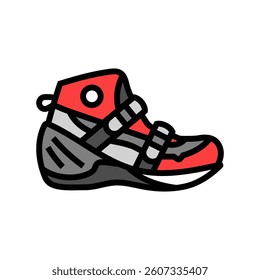 canyoneering shoes footwear tourism color icon vector. canyoneering shoes footwear tourism sign. isolated symbol illustration