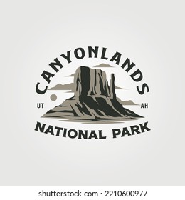 Canyonlands Vintage Logo Vector Symbol Illustration Design, Us National Park Service Logo Design