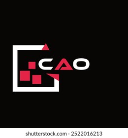 CAO creative minimalist letter logo. CAO unique vector initials alphabet letter logo design
