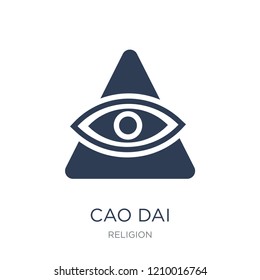 Cao dai icon. Trendy flat vector Cao dai icon on white background from Religion collection, vector illustration can be use for web and mobile, eps10