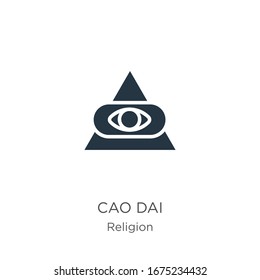 Cao dai icon vector. Trendy flat cao dai icon from religion collection isolated on white background. Vector illustration can be used for web and mobile graphic design, logo, eps10