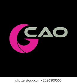 CAO letter logo design for your brand or company business. company logo ,rand, initial, finance logo, technology ,tech , marketing, fashion, education etc