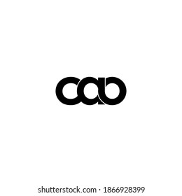 cao letter original monogram logo design