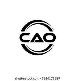 CAO Logo Design, Inspiration for a Unique Identity. Modern Elegance and Creative Design. Watermark Your Success with the Striking this Logo.