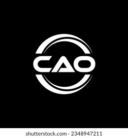 CAO Logo Design, Inspiration for a Unique Identity. Modern Elegance and Creative Design. Watermark Your Success with the Striking this Logo.