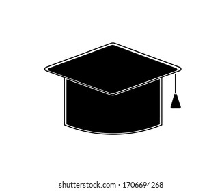 Académico de Cap.Imagen vectorial. Educación. Icono.