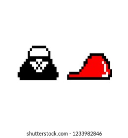 Cap And Bag PixelArt
