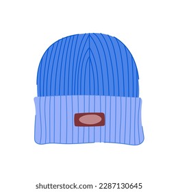 cap beanie hat cartoon. fashion winter, knit head cap beanie hat sign. isolated symbol vector illustration