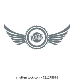 Cap beer logo. Simple illustration of cap beer vector logo for web