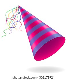 cap for birthday celebrations vector illustration isolated on white background