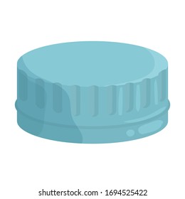 Icono vectorial del frasco de tapón.Icono vectorial de caricatura aislado en frasco de tapa de fondo blanco.