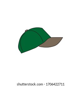 Cap camouflage for hunting,vector illustration
