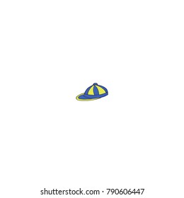Cap cartoon icon isolated on white background