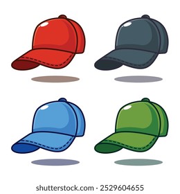 Cap. Ilustración vectorial de dibujos animados. elemento de diseño para póster, folleto, Web, mascota, pegatina, logotipo e icono.
