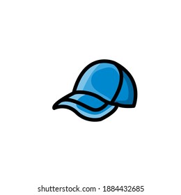 cap casual colorful icon vector illustration