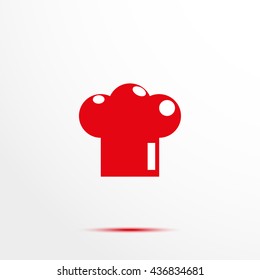 Cap chef. Vector icon.
