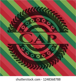 Cap christmas badge.