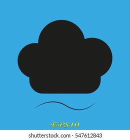 cap cook, icon, vector illustration EPS 10