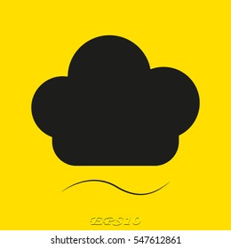 cap cook, icon, vector illustration EPS 10