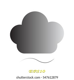 cap cook, icon, vector illustration EPS 10