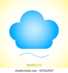 cap cook, icon, vector illustration EPS 10