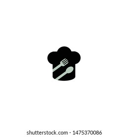 The cap and culinary icon vector logo