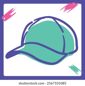 Cap for dance. Vector illustration.