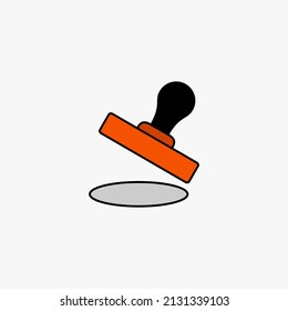 A Cap design. a Color Stamp design illustration design