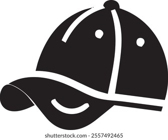 Cap design with white background, vector illustration