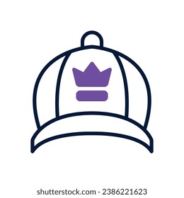 cap dual tone icon. vector icon for your website, mobile, presentation, and logo design.