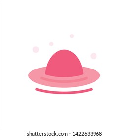Cap, Fashion, Hat, Spring  Flat Color Icon. Vector icon banner Template