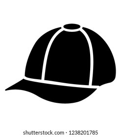 Cap, fashion headwear solid icon design