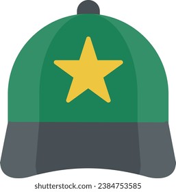 Cap Flat Vector Icon Design