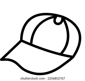 Cap fully editable vector fill icon

