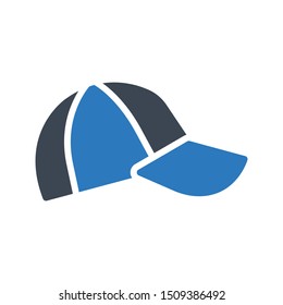 cap glyph colour vector icon