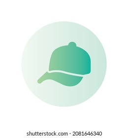 icono de gradiente de tope aislado en fondo blanco
