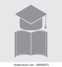 cap, graduate student attributes, icon, vector illustration, eps10,