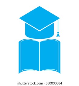 cap, graduate student attributes, icon, vector illustration, eps10,