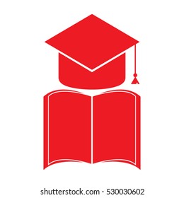cap, graduate student attributes, icon, vector illustration, eps10,